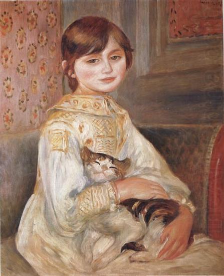 Pierre Renoir Child with Cat (Julie Manet) china oil painting image